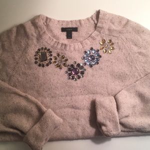 J Crew embroidered sweater